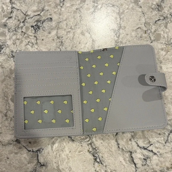 Vera Bradley Gray Dog Travel Wallet - Picture 2 of 3